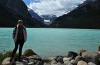 Chegando ao Lake Louise, em Alberta, no Canadá, para uma fantástica trilha de 15 quilômetros